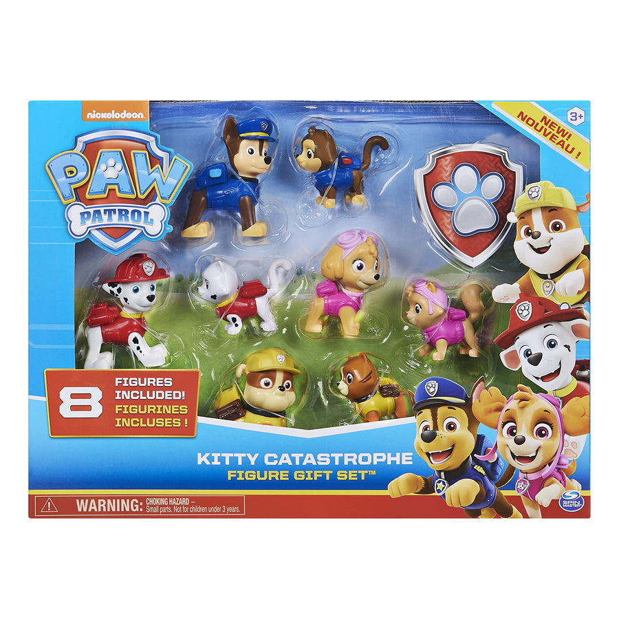Paw Patrol, Kitty Catastrophe Gift Set with 8 Collectible Toy Figures, for Kids Aged 3 and up