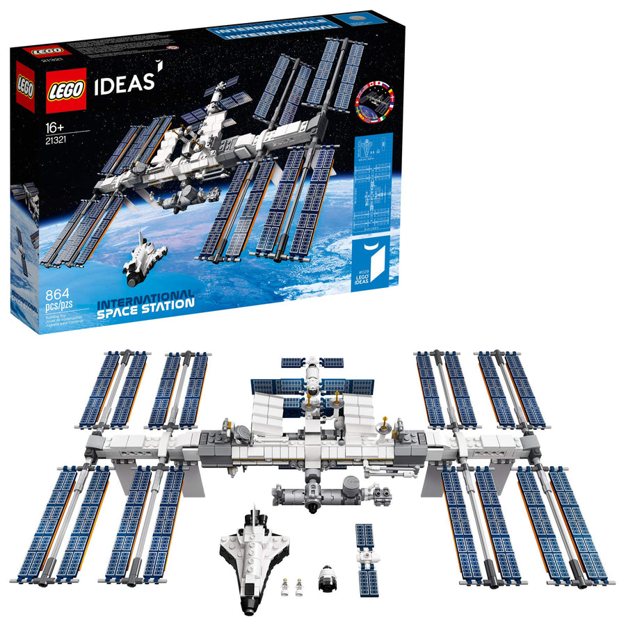 LEGO Ideas International Space Station 21321 Building Kit, Adult Set for Display, Makes a Great Birthday Present (864 Pieces)