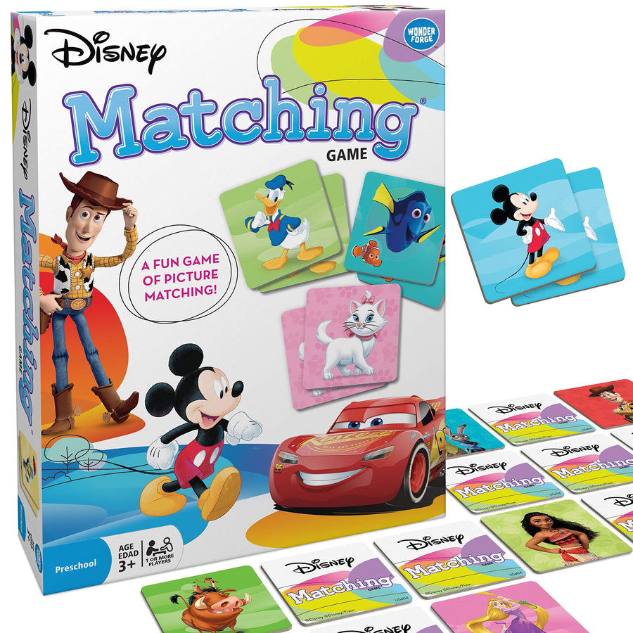 Wonder Forge Disney Classic Characters Matching Game for Boys & Girls Age 3 to 5 - A Fun & Fast Disney Memory Game