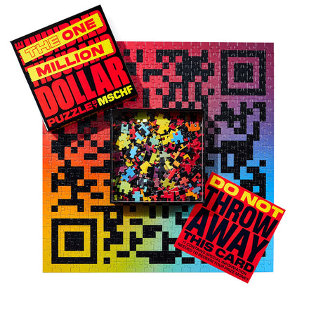 THE ONE MILLION DOLLAR PUZZLE by MSCHF - 500 Piece Jigsaw Puzzle for Adults, Everyone is a Winner from $0.25 to $1 Million Dollars, Great Gift, Fun Family Activity