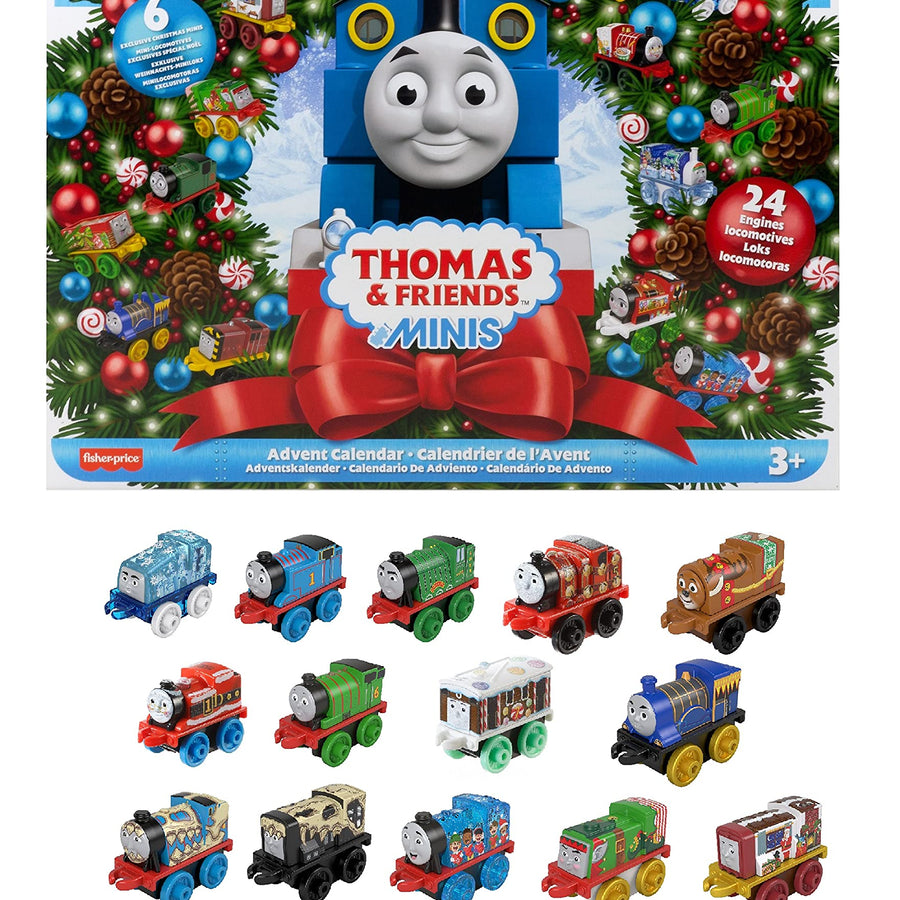 Fisher-Price Thomas & Friends MINIS Advent Calendar 24 miniature push-along toy trains