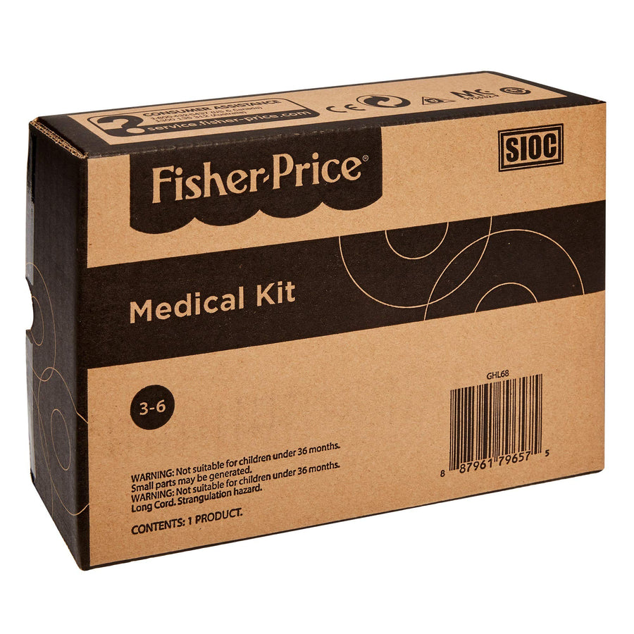 Fisher-Price Medical Kit, 7-Piece Pretend Play Set