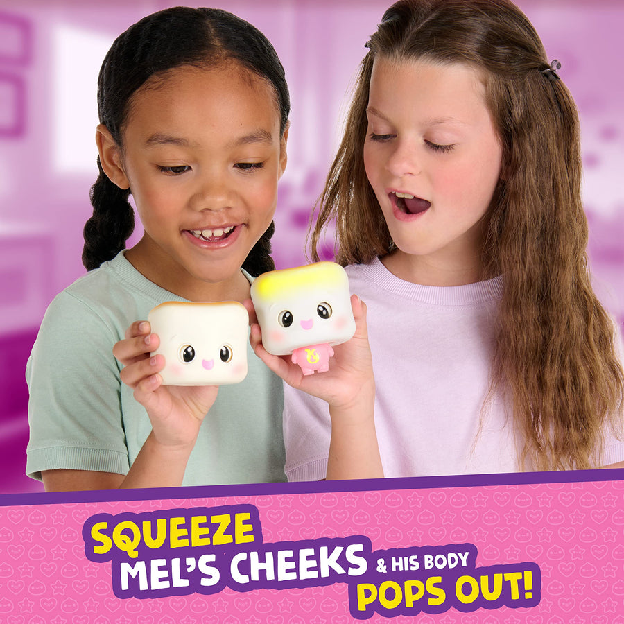 WowWee My Squishy Little Marshmallow – Interactive Doll Collectible with Accessories – Mel (White)