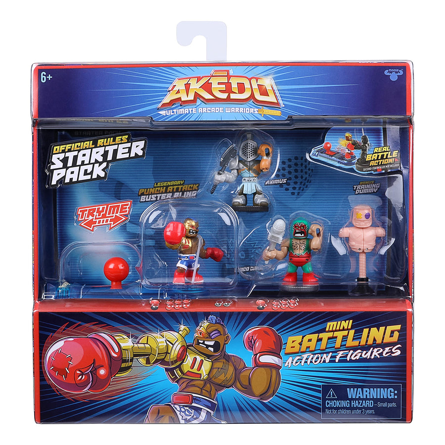 Akedo Ultimate Arcade Warriors Starter Pack - Legendary Punch Attack, Multicolor (14231)
