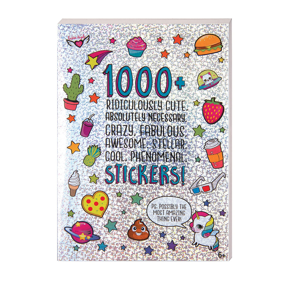 Fashion Angels 1000+ Ridiculously Cute Stickers for Kids - Fun Craft Stickers for Scrapbooks, Planners, Gifts and Rewards, 40-Page Sticker Book for Kids Ages 6+ and Up