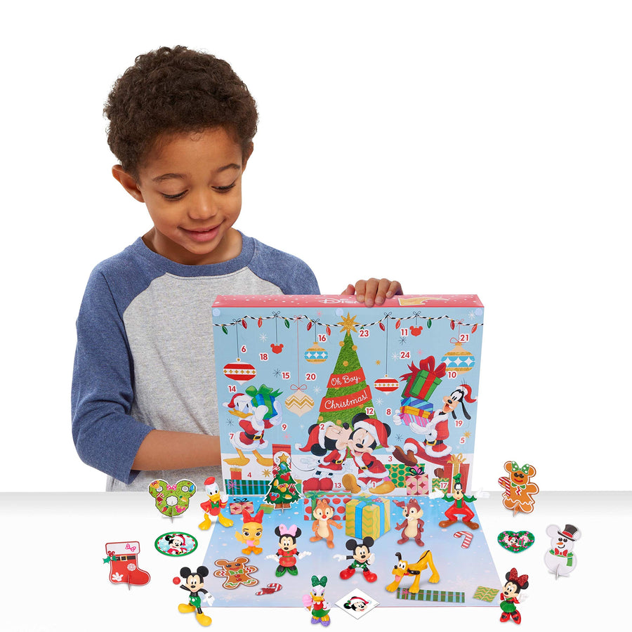 Disney Classic Advent Calendar, 32 Pieces, Figures, Decorations, and Stickers, by Just Play