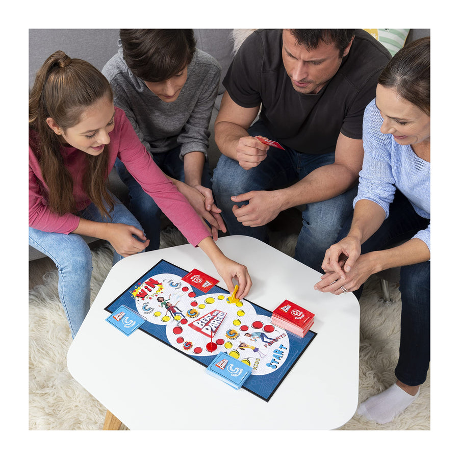 Spin Master Games Beat The Parents, Family Board Game of Kids vs. Parents with Wacky Challenges (Edition May Vary), Multicolor
