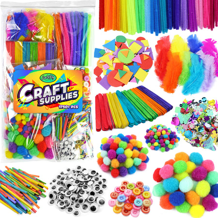 Arts & Crafts Supplies for Kids Crafts - Kids Craft Supplies & Materials - Kids Art Supplies for Kids - Arts and Crafts Kit for Kids Craft Kits - Toddler Crafts for Kids Craft Set - Carl & Kay