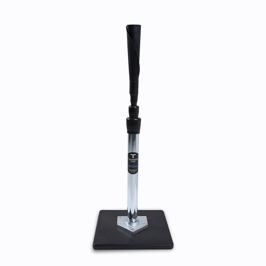 TANNER TEE the ORIGINAL | Premium Baseball/Softball Batting Tee w/ TANNER Original Base, Patented Hand-rolled FlexTop, Adjustable Height: 26-43 inches (TT001)
