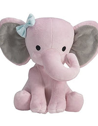 Bedtime Originals Twinkle Toes Pink Elephant Plush, Hazel
