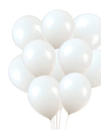 Latex Balloons, 100-Pack, 12-Inch, White Balloons
