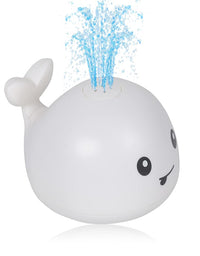 Leipal Baby Bath Toys for Kids Light Up Whale Bath Toys Sprinkler Bathtub Toys for Toddlers (White)
