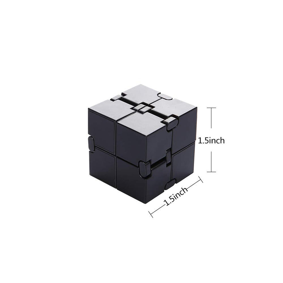 Infinity Cube Fidget Toy, Sensory Tool EDC Fidgeting Game for Kids and Adults, Cool Mini Gadget Best for Stress and Anxiety Relief and Kill Time, Unique Idea that is Light on the Fingers and Hands