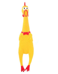 POPLAY Rubber Chicken /Squeeze Chicken, Prank Novelty Toy
