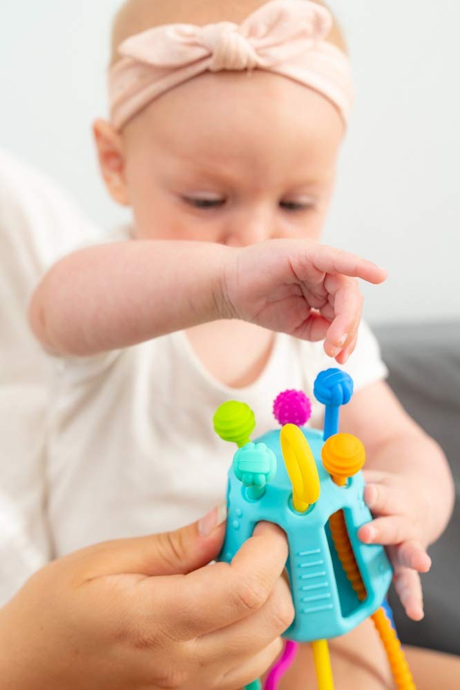 MOBI ZIPPEE - Activity Toy for Sensory Development for Toddlers - Designed by Parents and Reviewed by Doctor's - BPA and Phthalate Free - Made with Food Grade Silicone - for Boys or Girls