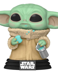 POP Funko Star Wars: The Mandalorian - The Child, Grogu with Cookie, Multicolor (54531)
