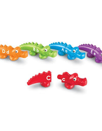 Learning Resources Snap-n-Learn Alphabet Alligators, Fine Motor Toy, 26 Double-Sided Pieces, Ages 18 Months +
