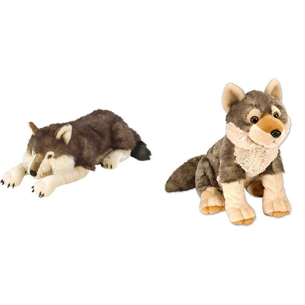 Wild Republic Jumbo Wolf Plush, Giant Stuffed Animal, Plush Toy, Gifts for Kids, 30 Inches