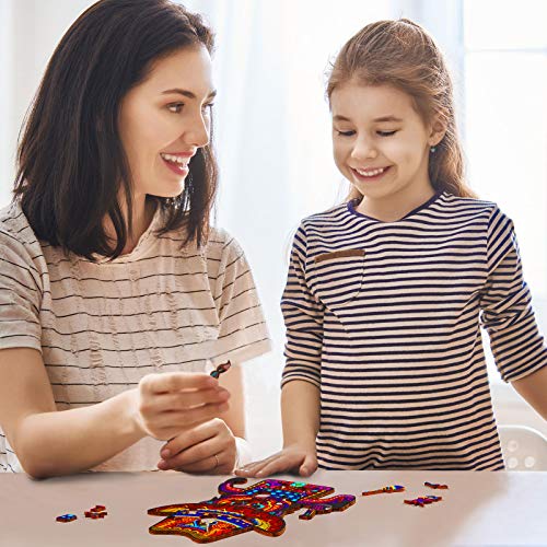 Wooden Puzzles for Adults Unique Shaped Jigsaw Puzzles for Adults The Best Gift for Adults 11.8×8.9 inches (Medium)
