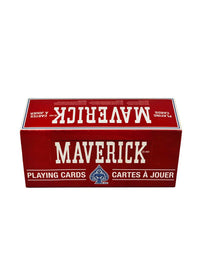 Maverick Standard Playing Cards 12 Pack, Poker Size Standard Index, 12 Decks of Cards (6 Blue and 6 Red), Blackjack, Euchre, Canasta, Pinochle Card Game
