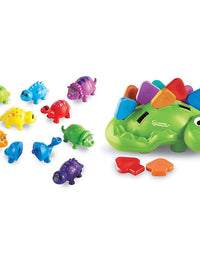 Learning Resources Snap-n-Learn Matching Dinos, Fine Motor, Counting & Sorting Toy, Shape Sorting, 18 Pieces, Dinosaurs Toys , Ages 18+ months
