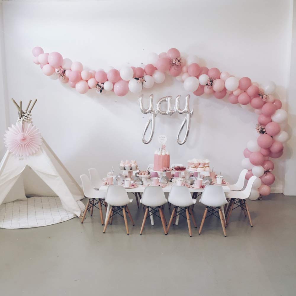 KIMCOME Balloon Arch Kit Balloon Decoration Strip Kit for Garland, 50 Feet Balloon Tape Strip, 300 Dot Glue Point Stickers, Suitable for Party Wedding Birthday Baby Shower [Upgrade Version]
