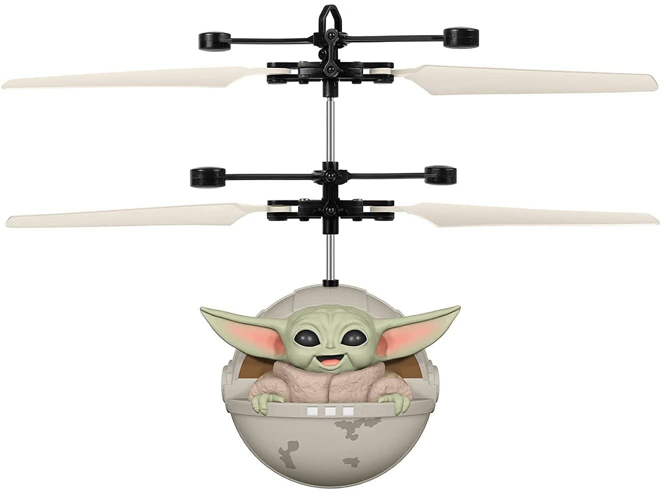 World Tech Toys Star Wars The Mandalorian Baby Yoda The Child Sculpted Head UFO Helicopter