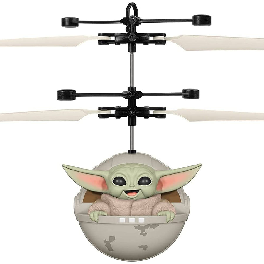 World Tech Toys Star Wars The Mandalorian Baby Yoda The Child Sculpted Head UFO Helicopter