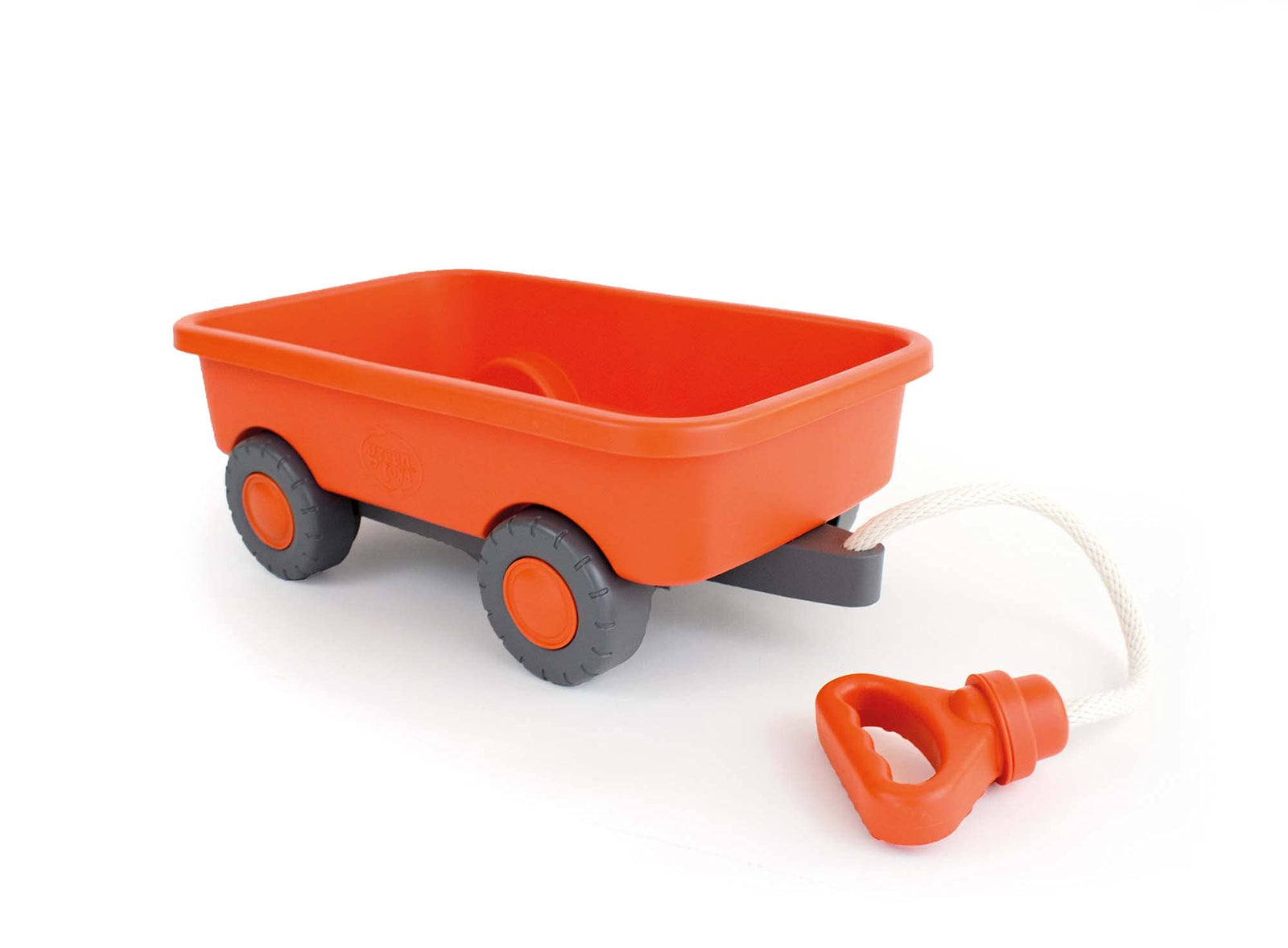 Green Toys Wagon, Orange - Pretend Play, Motor Skills, Kids Outdoor Toy Vehicle. No BPA, phthalates, PVC. Dishwasher Safe, Recycled Plastic, Made in USA.