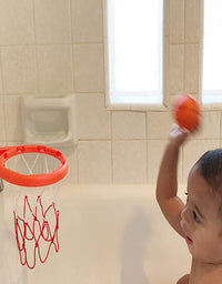 3 Bees & Me Bath Toy Basketball Hoop & Balls Set for Boys and Girls - Kid & Toddler Bath Toys Gift
