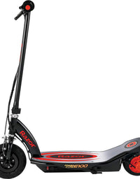Razor Power Core E100 Electric Scooter - 100w Hub Motor, 8" Air-filled Tire, Up to 11 mph and 60 min Ride Time, for Kids Ages 8+
