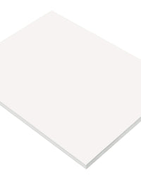SunWorks Construction Paper, 9" x 12", White, Pack of 50
