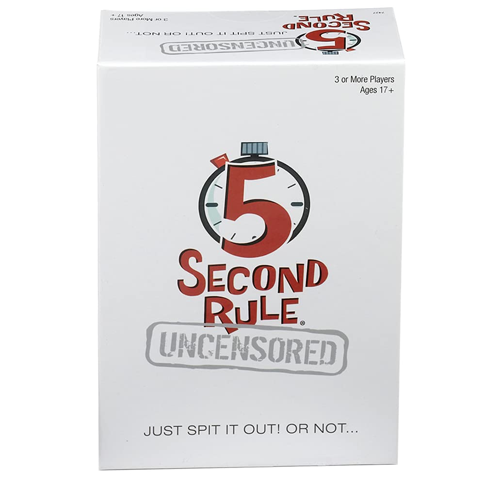 PlayMonster 5 Second Rule Uncensored -- Just Spit it Out... Or Not -- Quick Thinking Party Game -- Adult Humor -- Ages 17+