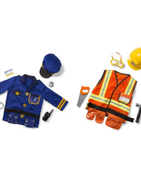 Melissa & Doug Police Officer Role Play Costume Dress-Up Set (8 pcs) Frustration-Free Packaging Multicolor, Ages 3-6 Years
