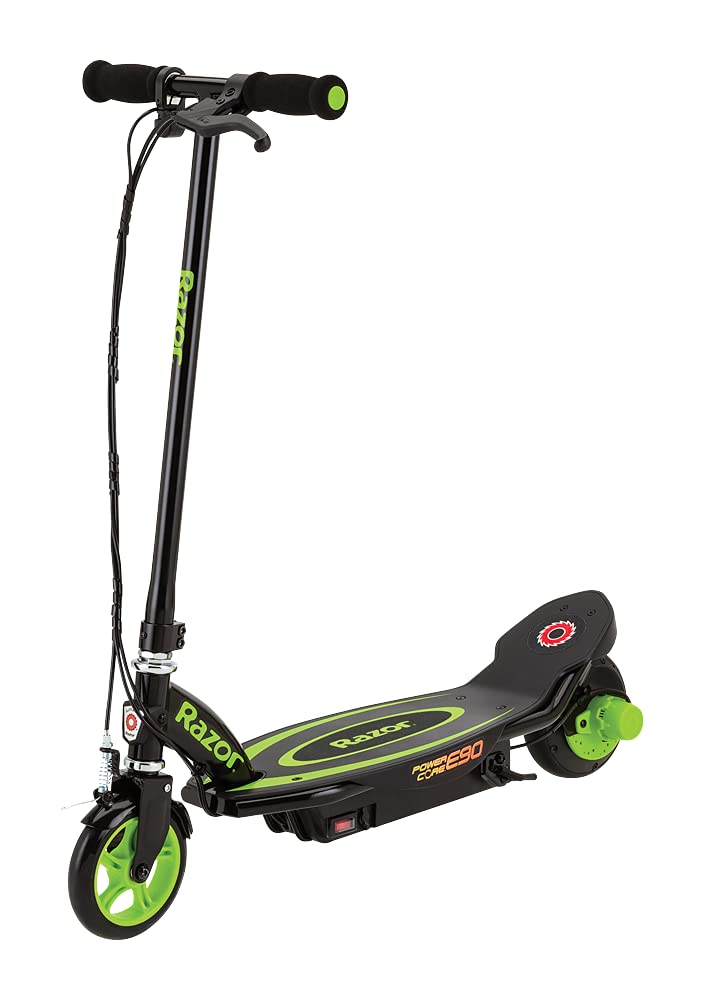 Razor Power Core E90 Electric Scooter - Hub Motor, Up to 10 mph and 80 min Ride Time, for Kids 8 and Up