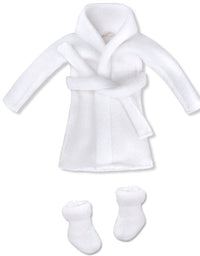 E-TING Sleeping Bag Santa Couture Christmas Accessory for Elf Doll (Doll is not Included) (Sleeping Bag + Bathrobe)
