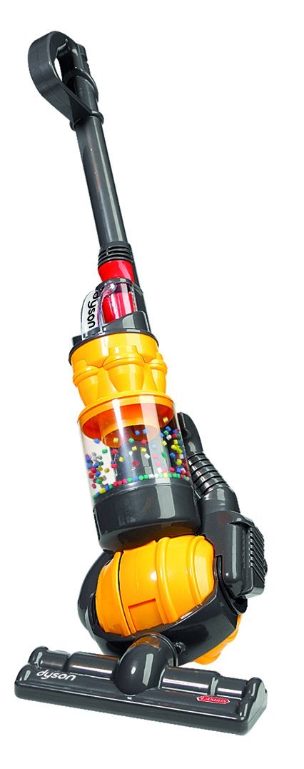 Ball Vacuum Toy Vacuum with Working Suction and Sounds, Grey/Yellow/Multicolor Brilliant Toy
