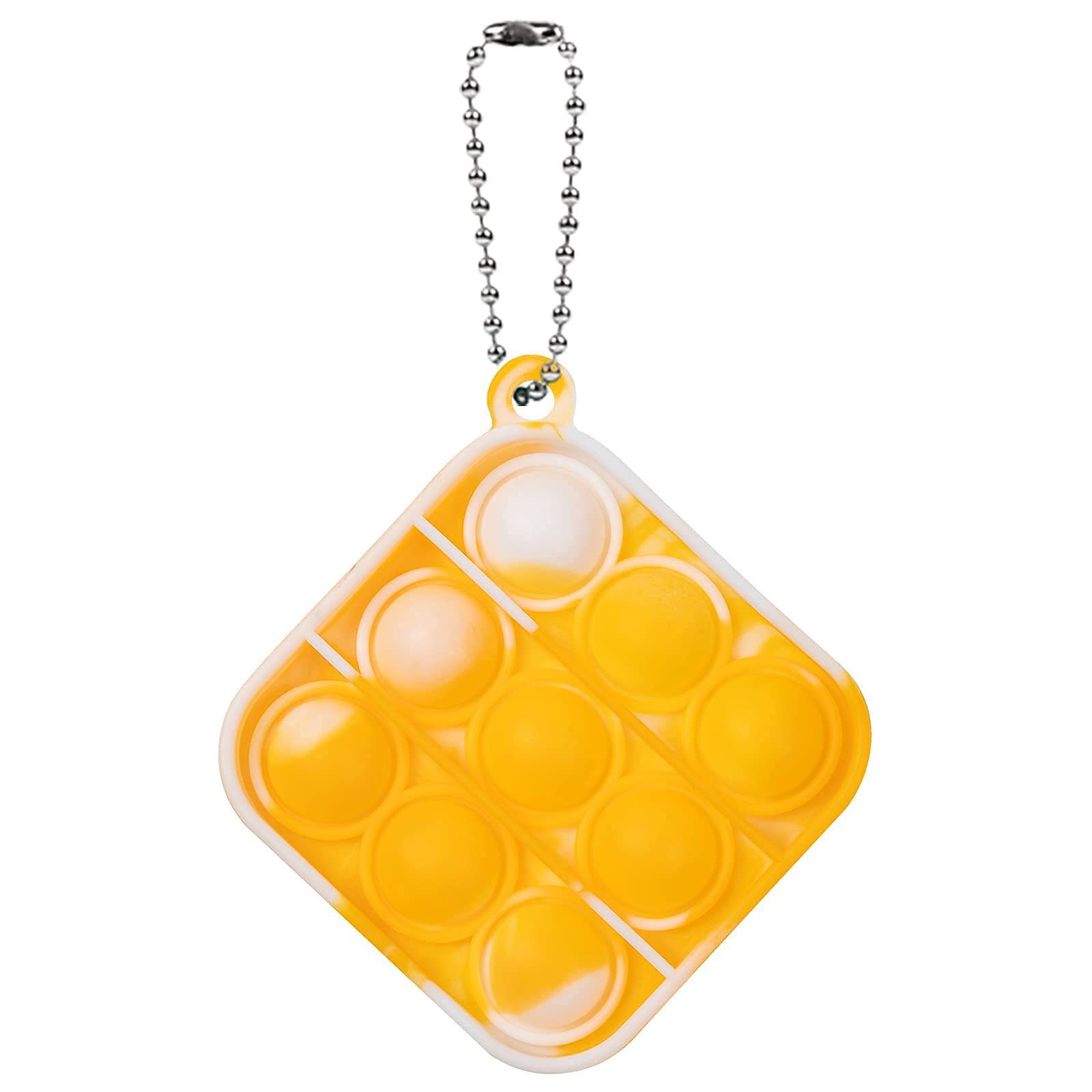 WQFXYZ Simple Fidget Toys Stress Relief Hand Toys, Mini Pop Push it Fidget Toy Keychain for Kids Adults, Mini Pop Push it Bubble Fidget Sensory Toys Office Desk Toy (15pcs-2)