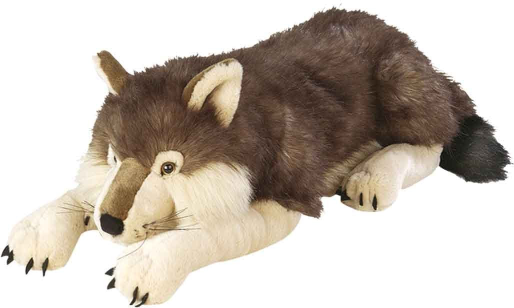 Wild Republic Jumbo Wolf Plush, Giant Stuffed Animal, Plush Toy, Gifts for Kids, 30 Inches