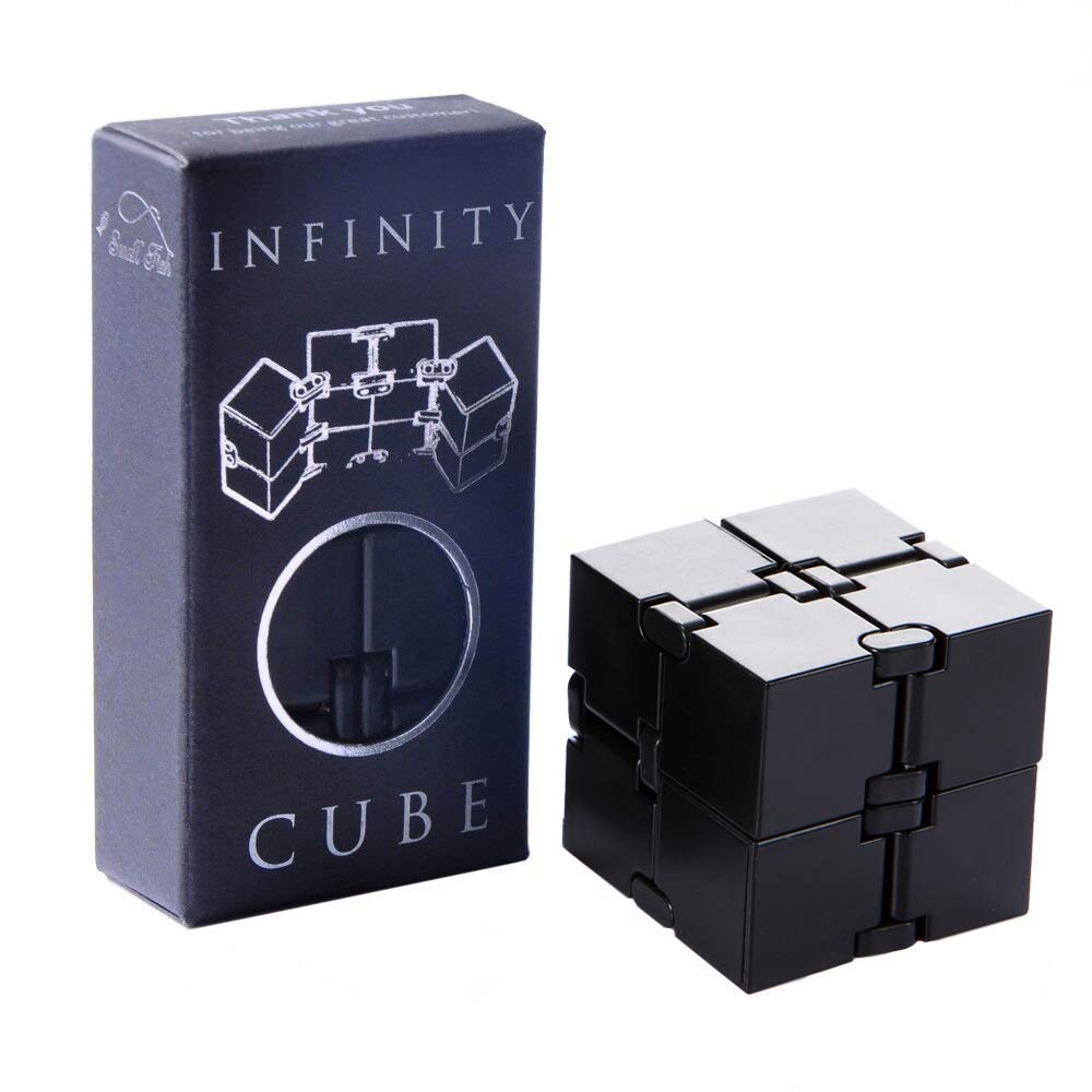 Infinity Cube Fidget Toy, Sensory Tool EDC Fidgeting Game for Kids and Adults, Cool Mini Gadget Best for Stress and Anxiety Relief and Kill Time, Unique Idea that is Light on the Fingers and Hands