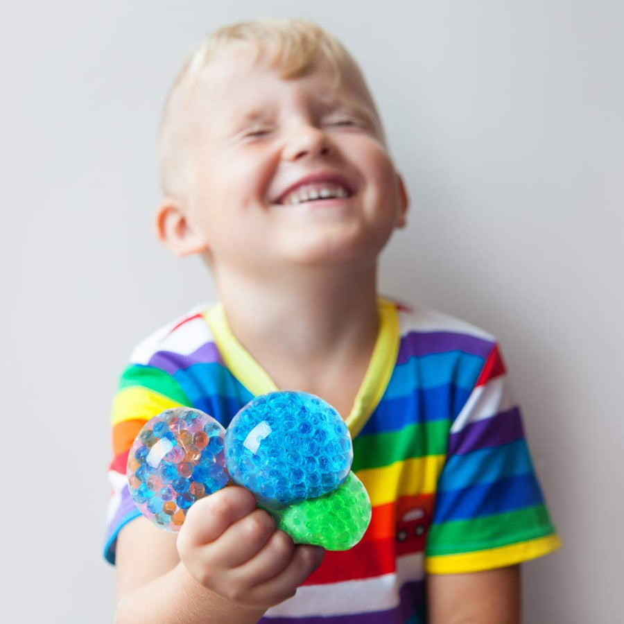 Lemostaar 3 Set Water Beads Stress Relief Squeezing Balls for Kids and Adults: Best Calming Tool to Relieve Anxiety, Vent Mood and Improve Focus, Soft Novelty Hand Grip Pressure Ball