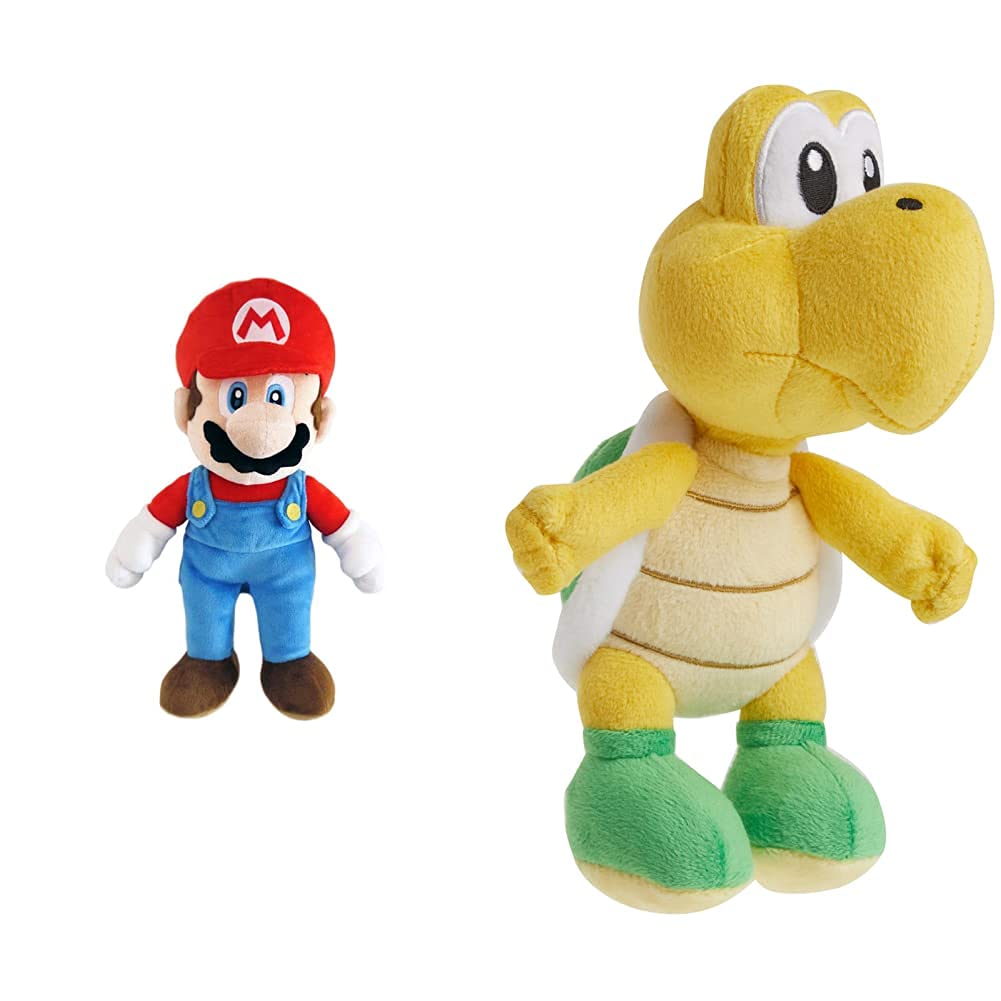 Little Buddy Super Mario All Star Collection 1414 Mario Stuffed Plush, Multicolored,9.5"