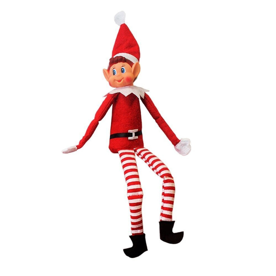 Christmas Elf Behaving Badly Plush Toy | Novelty Long Bendy Naughty Boy Christmas Elves Doll | 12 Inches
