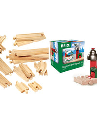 BRIO World 33402 Expansion Pack Intermediate | Wooden Train Tracks for Kids Age 3 and Up
