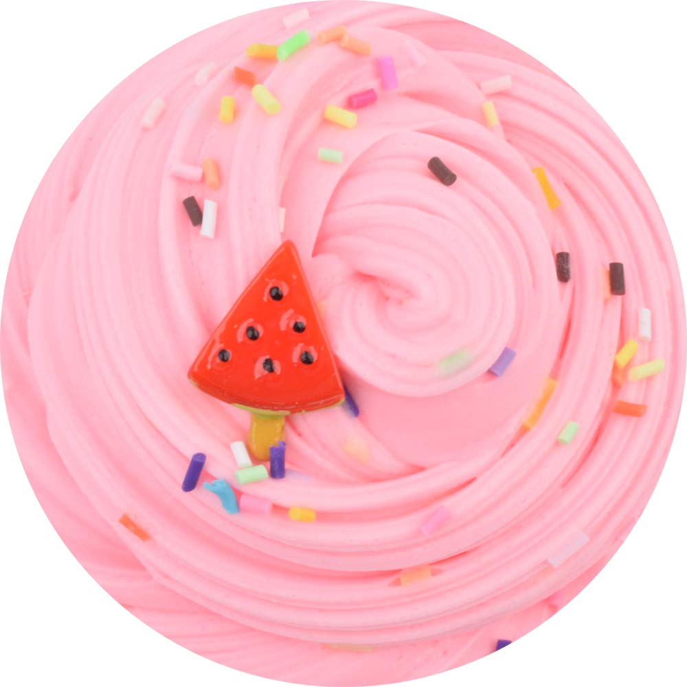 Magictoy 4 Pack Butter Slime,Yellow Lemon,Blue Stitch,Pink Watermelon and Mint Green Slime,Super Soft and Non-Sticky, Party Favors for Boys and Girls