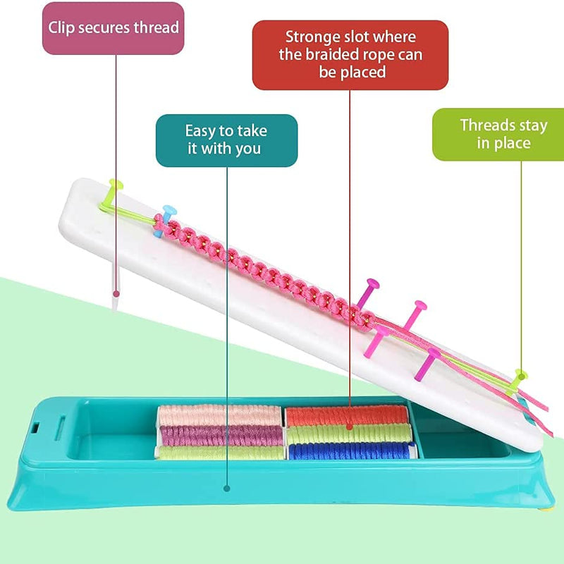 Friendship Bracelet Making Kit for Girls,DIY Jewelry Arts Craft Gifts Toys,Travel Rewarding Activity,Birthday Christmas Gifts for Teen Girls Age 6-12