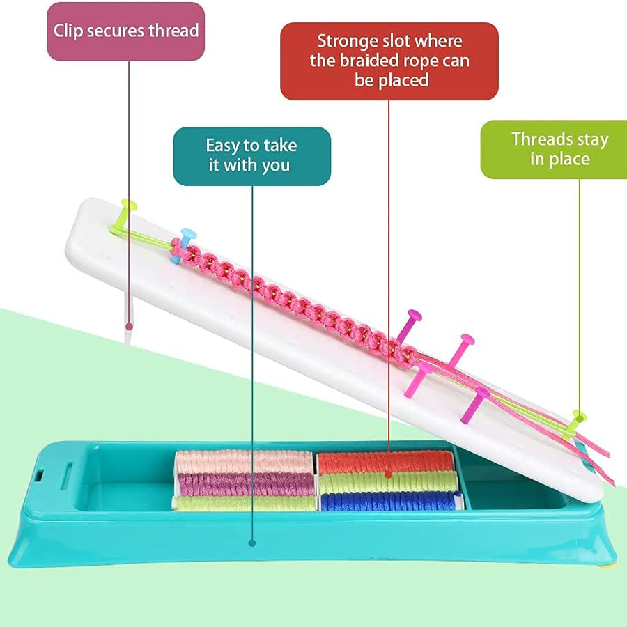 Friendship Bracelet Making Kit for Girls,DIY Jewelry Arts Craft Gifts Toys,Travel Rewarding Activity,Birthday Christmas Gifts for Teen Girls Age 6-12