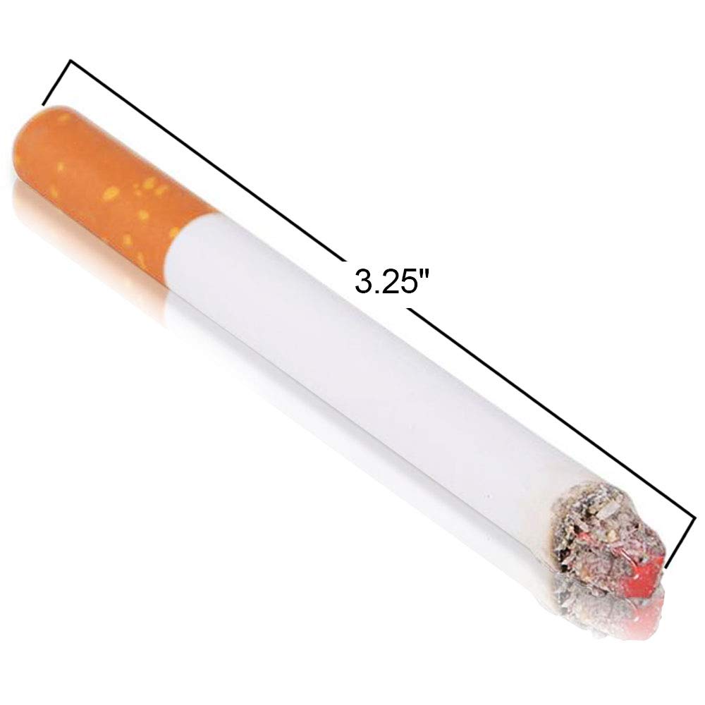 ArtCreativity 3.25 Inch Fake Puff Cigarettes That Blow Smoke - 12 Pack - 24 Faux Cigs with a Realistic Look - Prop for Prank, Halloween Costume, Movie, or Theater Play - Fun Gag Gift, Novelty Toy