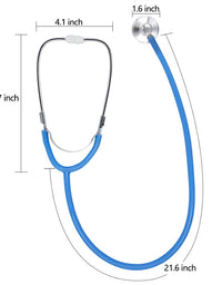 Zcaukya Kids Stethoscope, Real Working Nursing Stethoscope for Kids Role Play, Doctor Game, Blue

