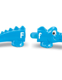 Learning Resources Snap-n-Learn Alphabet Alligators, Fine Motor Toy, 26 Double-Sided Pieces, Ages 18 Months +
